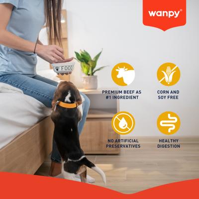 Show full view: Wanpy Prime All Natural Air-Dried Marbled Beef Recipe Bites High Protein Soft & Chewy Dog Treats, 3.5-oz bag slide 5 of 9