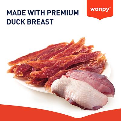 Show full view: Wanpy Prime All Natural Air-Dried Duck Grain-Free Jerky Dog Treats, 3.5-oz bag slide 4 of 10