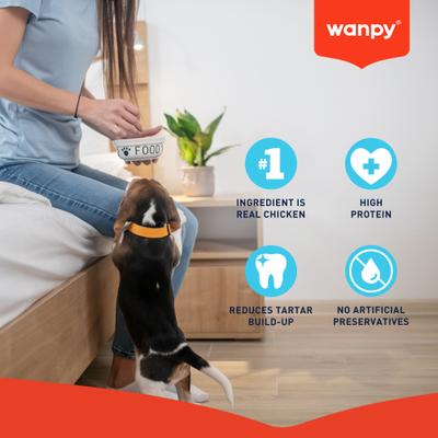 Show full view: Wanpy Prime All Natural Air-Dried Chicken Mix Up Rawhide Dog Treats, 5.3-oz bag slide 5 of 10