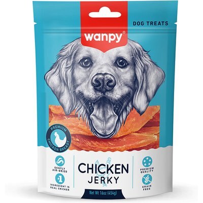 Wanpy Wanpy All Natural Air-Dried Grain-Free Chicken Jerky Dog Treats, 16-oz bag