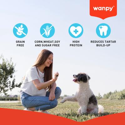 Show full view: Wanpy Prime All Natural Air-Dried Chicken Jerky & Rawhide Twists Dog Treats, 3.5-oz bag slide 5 of 9
