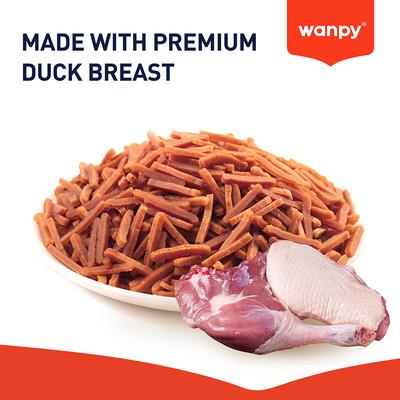 Show full view: Wanpy Prime All Natural Air-Dried Soft Duck High Protein Jerky Strips Cat Treats, 2.82-oz bag slide 4 of 10