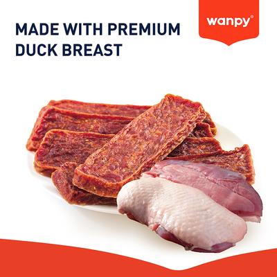 Show full view: Wanpy Prime All Natural Air-Dried Duck Fillets High Protein Soft & Chewy Dog Treats, 3.5-oz bag slide 4 of 9