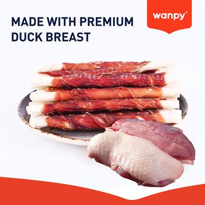 Show full view: Wanpy Prime All Natural Air-Dried Duck Jerky & Rawhide Twists Dog Treats, 3.5-oz bag slide 4 of 9