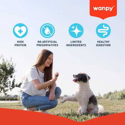 Show full view: Wanpy Prime All Natural Air-Dried Chicken Jerky Rings High Protein Dehydrated Dog Treats, 3.5-oz bag slide 5 of 9
