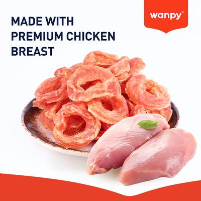 Show full view: Wanpy Prime All Natural Air-Dried Chicken Jerky Rings High Protein Dehydrated Dog Treats, 3.5-oz bag slide 4 of 9