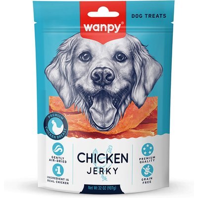 Wanpy Wanpy All Natural Air-Dried Grain-Free Chicken Jerky Dog Treats, 32-oz bag