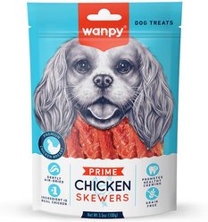 Wanpy Prime All Natural Air-Dried Chicken Skewers Rawhide Dog Treats, 3.5-oz bag