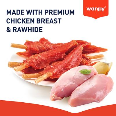 Show full view: Wanpy Prime All Natural Air-Dried Chicken Skewers Rawhide Dog Treats, 3.5-oz bag slide 4 of 9