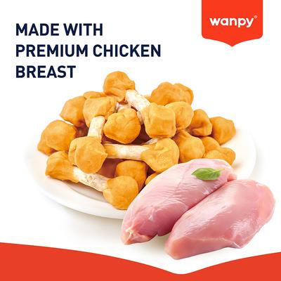 Show full view: Wanpy Prime All Natural Air-Dried Chicken Jerky Dumbbells Rawhide Dog Treats, 3.5-oz bag slide 4 of 9