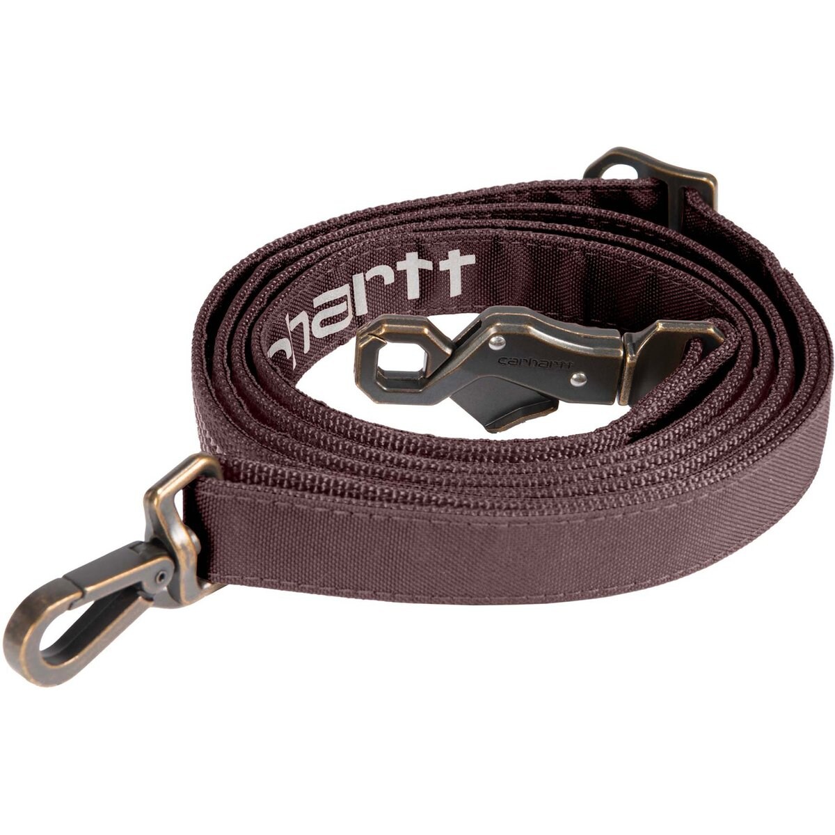 Carhartt Field Durable 600-Denier Fabric Dog Leash with Adjustable Metal D-Ring, Deep Wine, Large