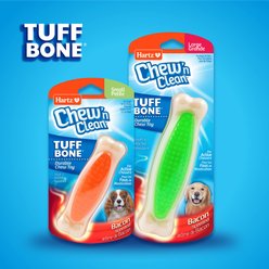Hartz Chew 'n Clean Tuff Bone Tough Dog Chew Toy, Large, 3 count slide 2 of 9