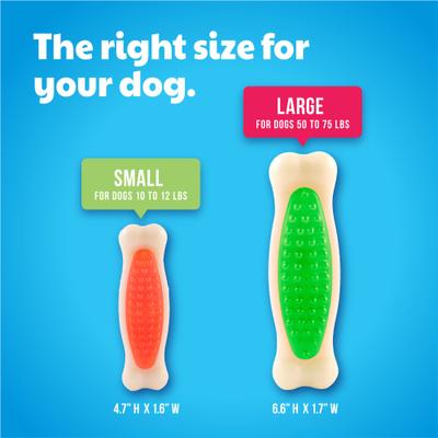 Show full view: Hartz Chew 'n Clean Tuff Bone Tough Dog Chew Toy Toy, Color Varies, Small slide 4 of 11