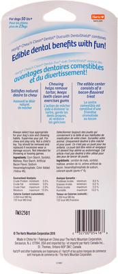 Show full view: Hartz Chew 'n Clean Dental Duo Dog Treat & Chew Toy, Medium, 1 count slide 9 of 12