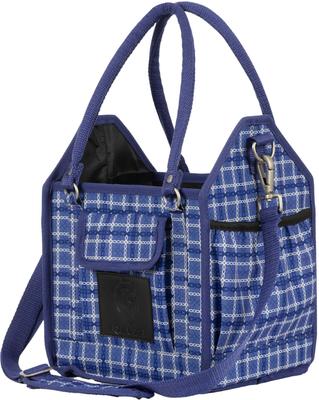 Show full view: Equinavia Darby Collapsible Horse Grooming Tote, Navy/Skipper Blue, Small slide 3 of 3