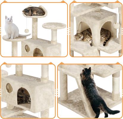 Show full view: Yaheetech Cat Scratching Tree, 61.5-in, Beige slide 4 of 8
