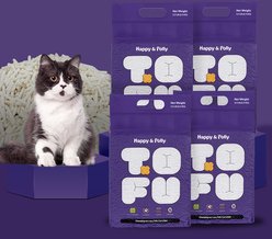 Happy & Polly Natural Tofu Clumping Cat Litter, 5.5-lb bag, 4 count