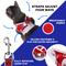 Show in main carousel: Travel Cat The True Adventurer Limited Edition Reflective Cat & Kitten Harness & Leash, Red/White, Medium slide 3 of 10