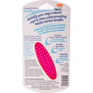 Hartz Chew 'n Clean Tuff Bone Tough Dog Chew Toy Toy, Color Varies, Small