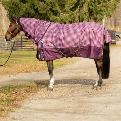 Show full view: Equinavia Norse Neck Cover No Fill Horse Turnout, Plum Wine/Orchid Haze, Small slide 2 of 4