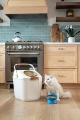 Harry Barker Plastic Dog Food Storage, White & Tan, 80-cups slide 2 of 7