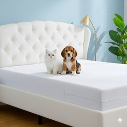 Utopia Bedding 100% Waterproof Encasement Zippered Mattress Protector, White, Queen slide 1 of 7