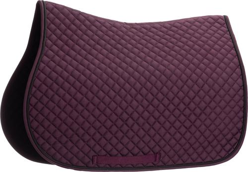 Show full view: Equinavia Voss All Purpose Horse Saddle Pad & Bonnet Set, Plum Wine/Black, Horse slide 2 of 5