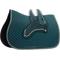Show in main carousel: Equinavia Voss All Purpose Horse Saddle Pad & Bonnet Set, Deep Green/Vanilla Cream, Horse slide 1 of 5