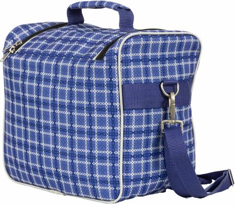 Show full view: Equinavia Darby Zip Top Horse Grooming Bag, Navy/Skipper Blue slide 3 of 3