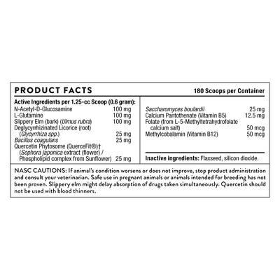 Show full view: ThorneVET Gut Health Formula Digestive Aid Powder Supplement for Dogs, 180 scoops slide 4 of 11