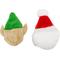 Show in main carousel: CELEBRATIONS Christmas Elf & Santa Cat Kicker Plush Toy, 2 count slide 2 of 2