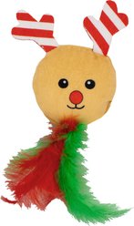 CELEBRATIONS Christmas Reindeer Cat Kicker Plush Toy