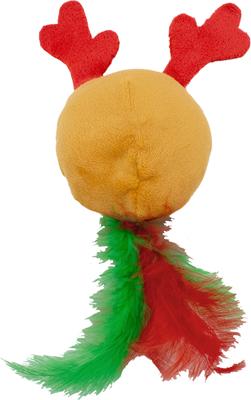 Show full view: CELEBRATIONS Christmas Reindeer Cat Kicker Plush Toy slide 2 of 2