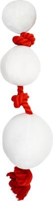 Show full view: CELEBRATIONS Christmas Snowman Dog Rope Toy slide 2 of 2