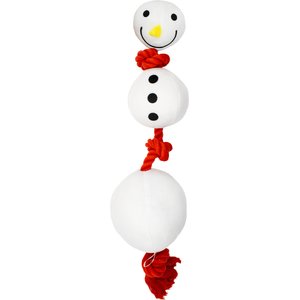 CELEBRATIONS Christmas Snowman Dog Rope Toy