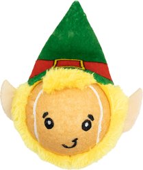 CELEBRATIONS Christmas Elf Tennis Ball Dog Toy slide 1 of 2