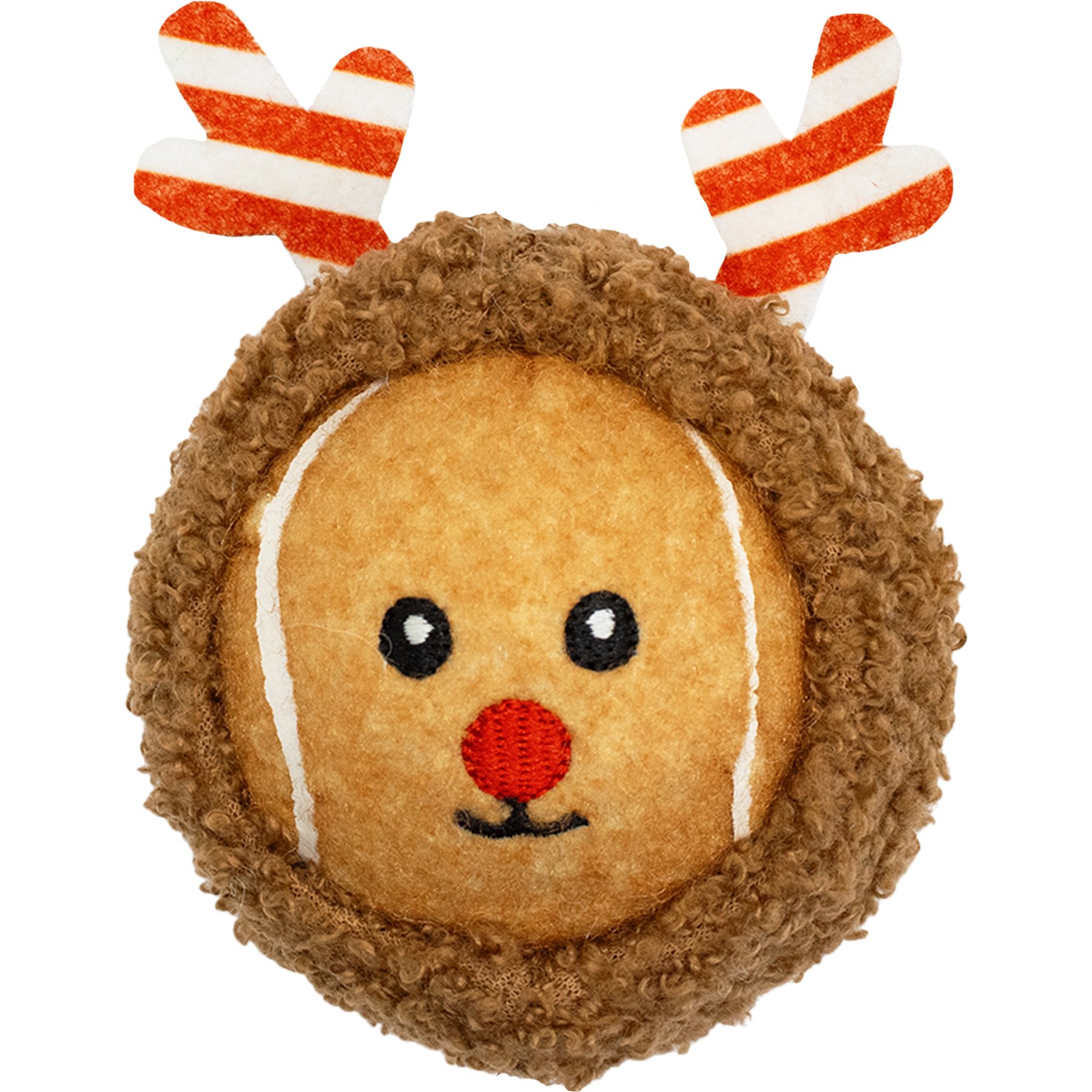 CELEBRATIONS Christmas Reindeer Tennis Ball Dog Toy
