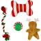 Show in main carousel: CELEBRATIONS Christmas Stocking Dog Toy Set, 4 count, Green slide 3 of 3
