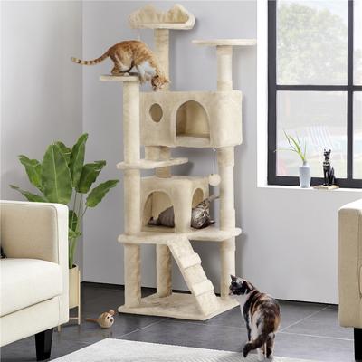 Show full view: Yaheetech Cat Scratching Tree, 61.5-in, Beige slide 2 of 8
