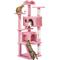 Show in main carousel: Yaheetech Cat Scratching Tree, 61.5-in, Pink slide 1 of 9