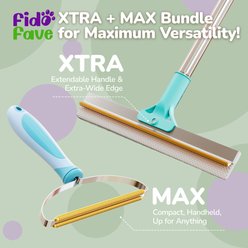 Fido Fave Xtra Dual-Sided Carpet Rake & Max Dog Hair Scraper Pet Hair Remover Bundle slide 2 of 7