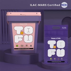 Happy & Polly Natural Tofu Clumping Cat Litter, 20-lb bucket