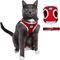 Show in main carousel: Travel Cat The True Adventurer Limited Edition Reflective Cat & Kitten Harness & Leash, Red/White, Medium slide 1 of 10