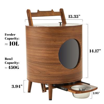 Show full view: KZLAA Bentwood Dog Feeder, Wood slide 8 of 9