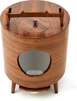 Show full view: KZLAA Bentwood Dog Feeder, Wood slide 3 of 9