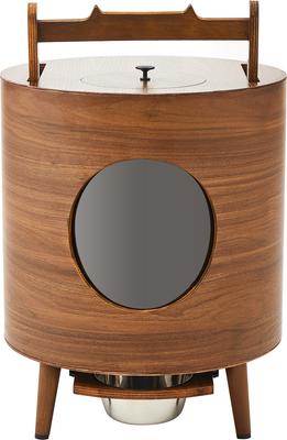 Show full view: KZLAA Bentwood Dog Feeder, Wood slide 2 of 9