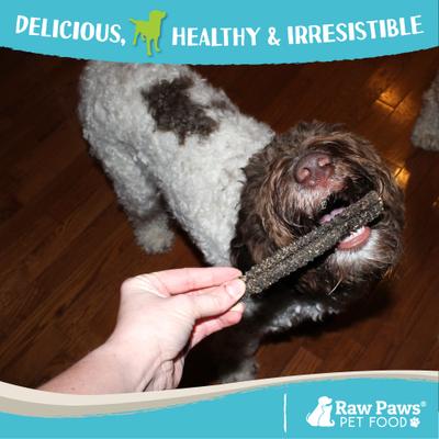 Show full view: Raw Paws Green Goat Tripe Dog Sticks, 25 count slide 6 of 7