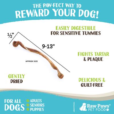 Show full view: Raw Paws 9 to 13-in Lamb Pizzle Sticks Dog Treats, 15 count slide 4 of 6