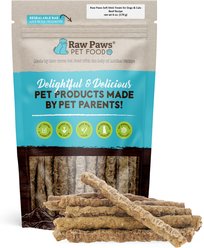 Raw Paws Beef Recipe Grain-Free Soft Stick Dog & Cat Treats, 6-oz bag