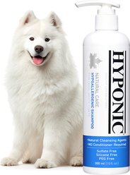 Hyponic Natural Therapy Hypoallergenic White Coats & Brightening Dog Shampoo, 10.1-fl oz bottle